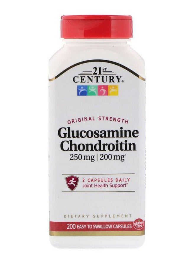 القرن الحادي والعشرون مكمل غذائي بعنصرَي الجلوكوزامين والكوندرويتين لتقوية المفاصل - 200 كبسولة - Image 1